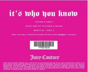 Juicy Couture Coupon