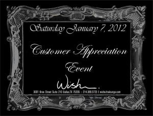 Customer Appreciation at WIsh
