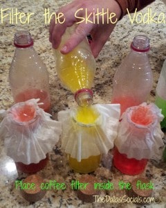 Filter the Skittle Vodka