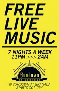 Live Music at Sundown