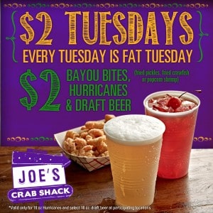 $2 Tuesdays at Joes
