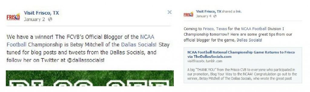 NCAA Football National Championship Blogger 