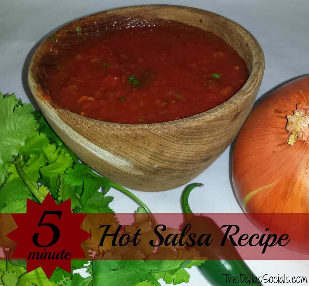 5 Minute Hot Salsa Recipe