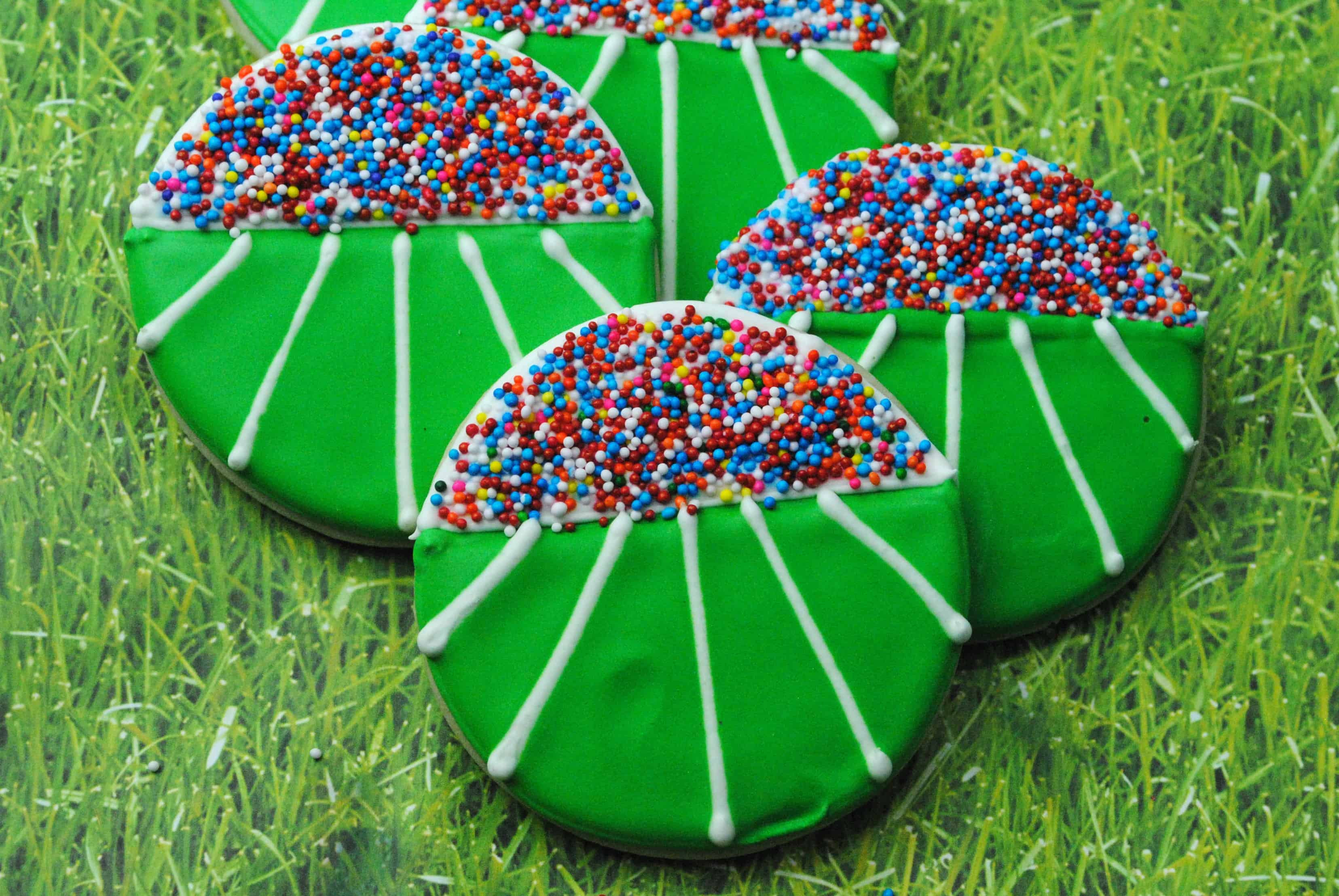 Super Bowl Football Field Cookies Dallas Socials